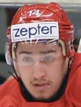 Jevgenij Lisovec na MS v hokeji 2016